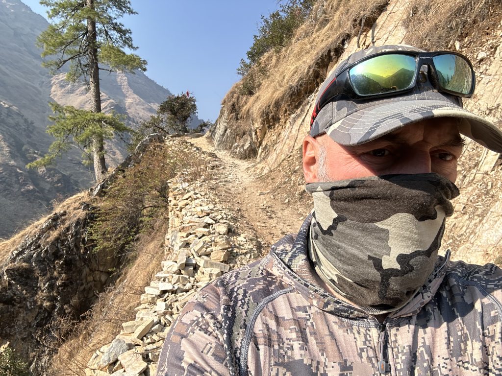 Автор статьи в горах