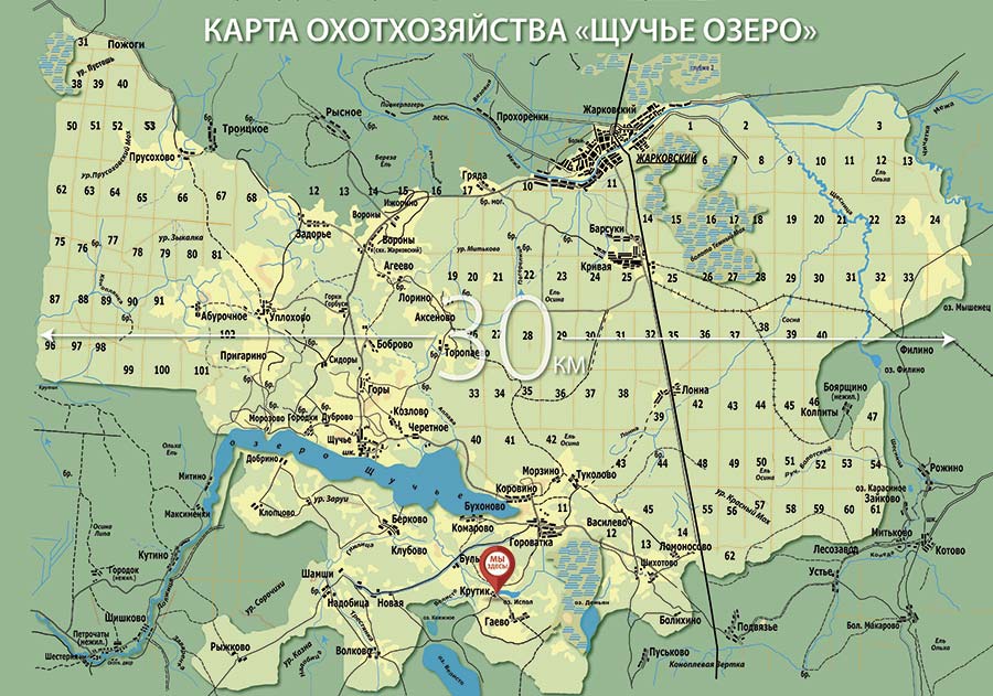 карта охотхозяйства